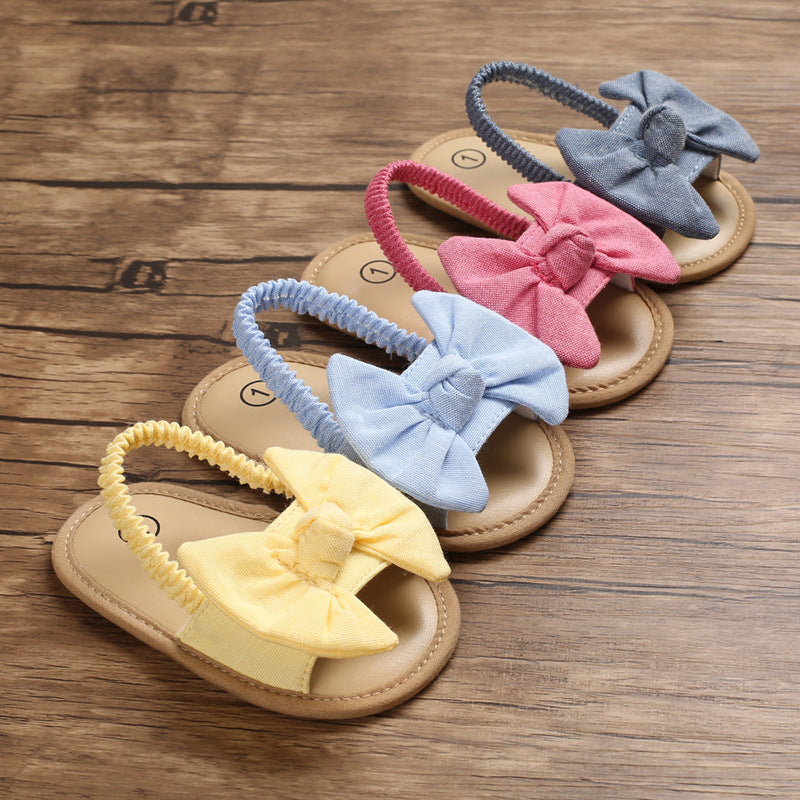 Summer 0-1 Year Old Baby Toddler Shoes Soft-Soled Baby Shoes Thread Air Breathable Sandals