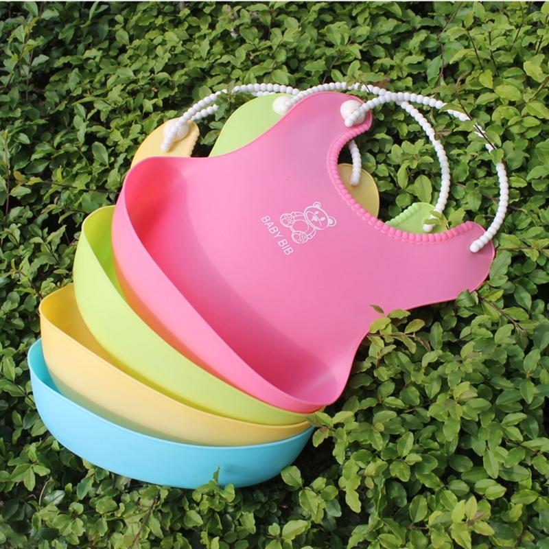 Baby Infant Toddler Waterproof Silicone Bib