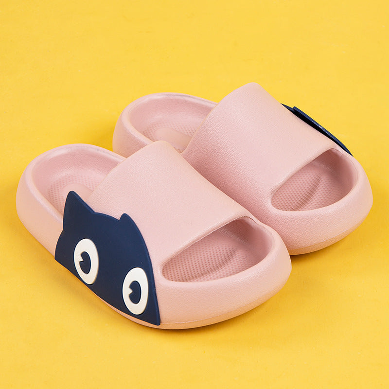 Children's Summer New Cartoon Cute Slime Cute Parent-Child Household Boys And Girls Baby Sandals And Slippers