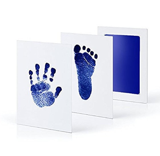 Baby Care Non-Toxic Baby Handprint Footprint Imprint Kit Baby Souvenirs Casting Newborn Footprint Ink Pad Infant Clay Toy Gifts