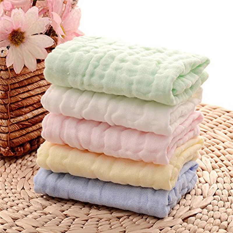 1 Piece Baby Bath Towels 100% Cotton Gauze Solid New Born Baby Towels Ultra Soft Strong Water Absorption Baby Care