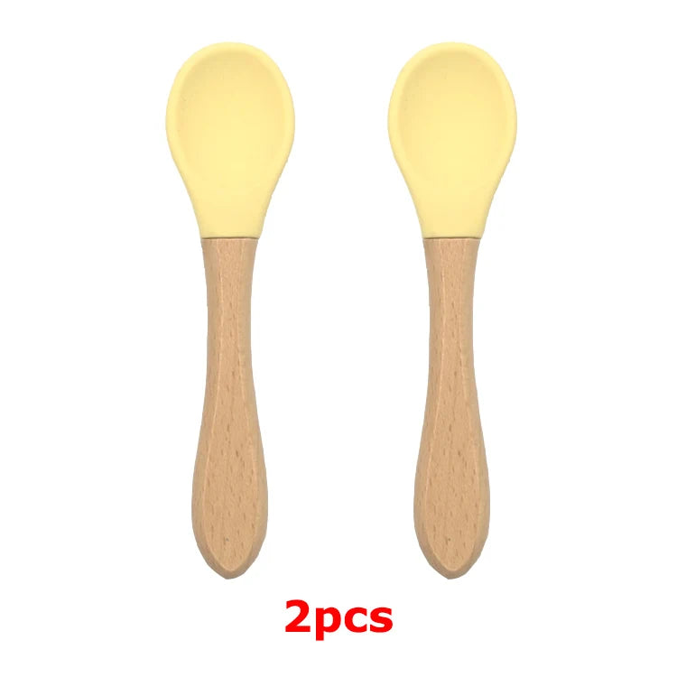 Baby Silicone Tableware Strong Sucker Water Bowl Spoon Set Children Suction Bowl Baby Food Bowl Baby Feeding Tableware