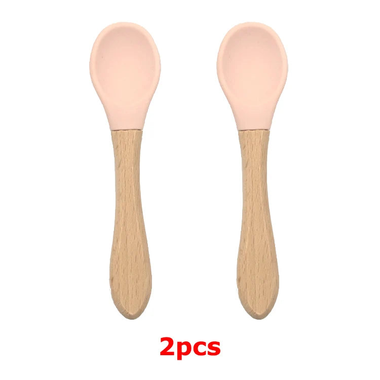 Baby Silicone Tableware Strong Sucker Water Bowl Spoon Set Children Suction Bowl Baby Food Bowl Baby Feeding Tableware