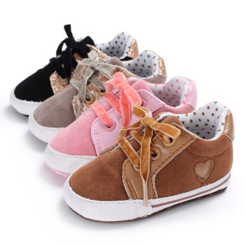 Infant Toddler Baby Boy Girl Soft Sole Crib Shoes