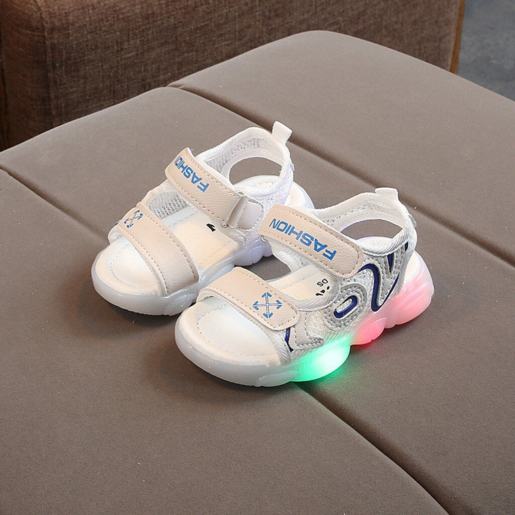 New Summer Kids Fashion Baby Shoes Letter Beach