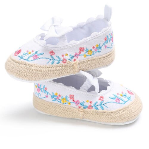 Newborn Infant Baby Girl Bowknot Shoes Sneaker