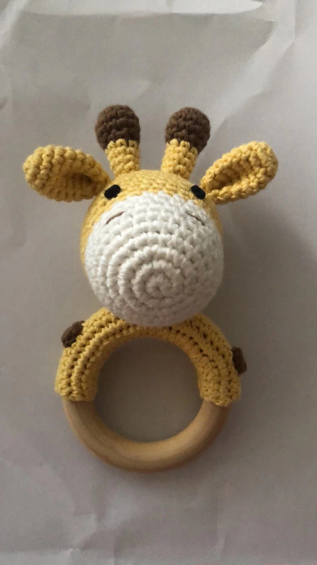 Baby Crochet Animal Rattle Knitted Cartoon Doll Baby Soothing Biteable Toy