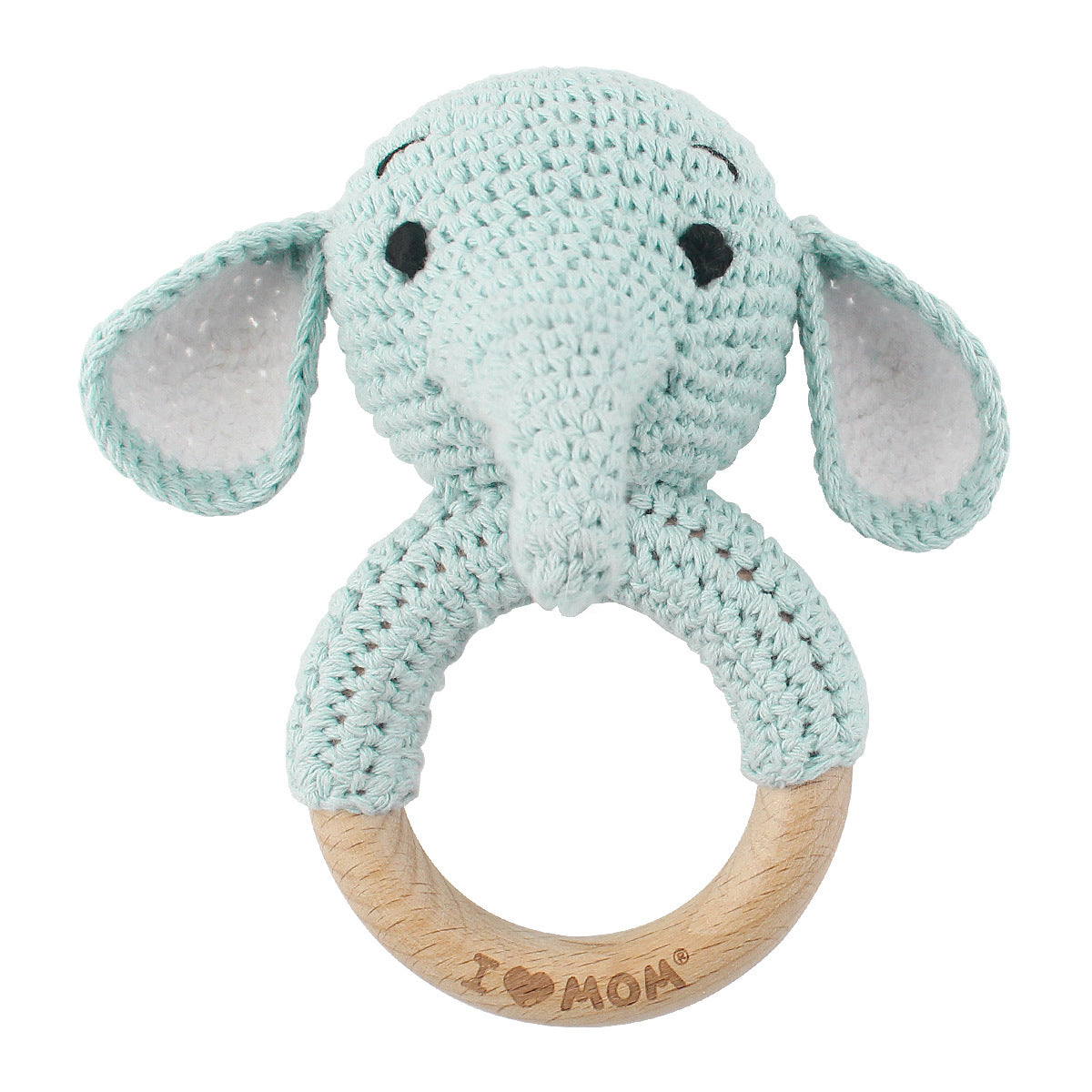 Baby Crochet Animal Rattle Knitted Cartoon Doll Baby Soothing Biteable Toy