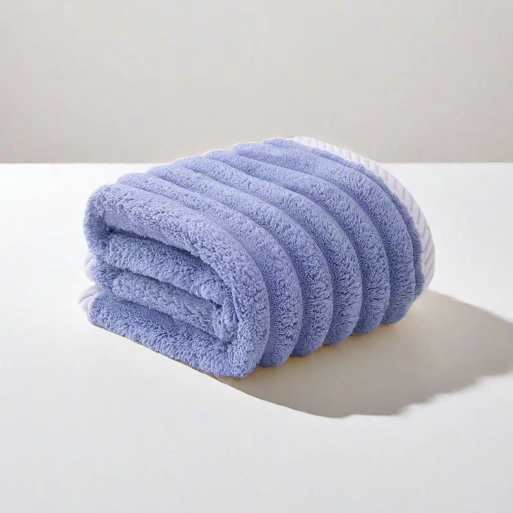 Coral Fleece Towels Suit Household Unisex Plus-sized Thick Soft Absorbent Lint-free