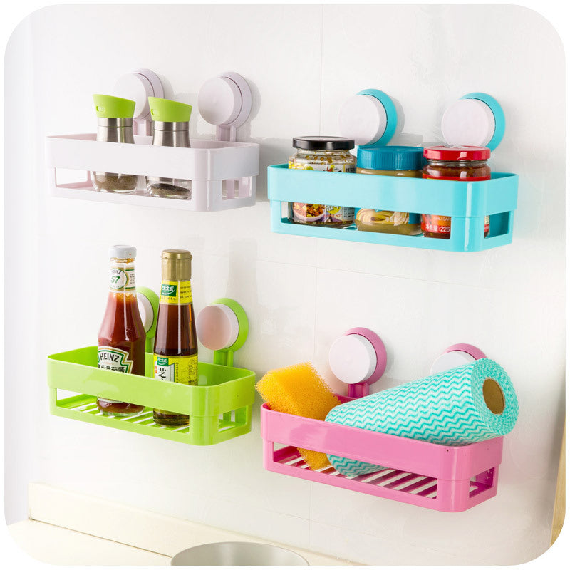 Bathroom Kitchen Storage Rack Punch-free Wall-mounted Storage Rack