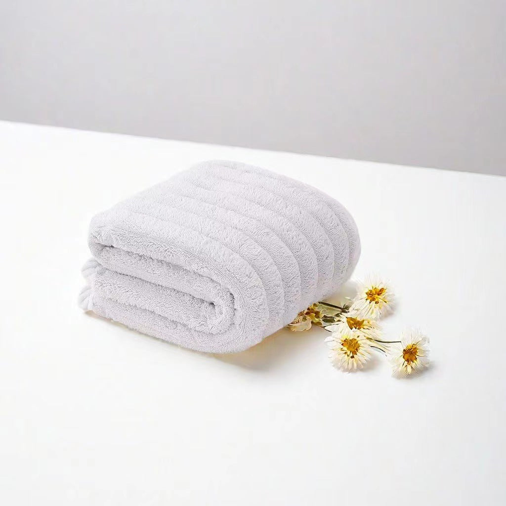 Coral Fleece Towels Suit Household Unisex Plus-sized Thick Soft Absorbent Lint-free