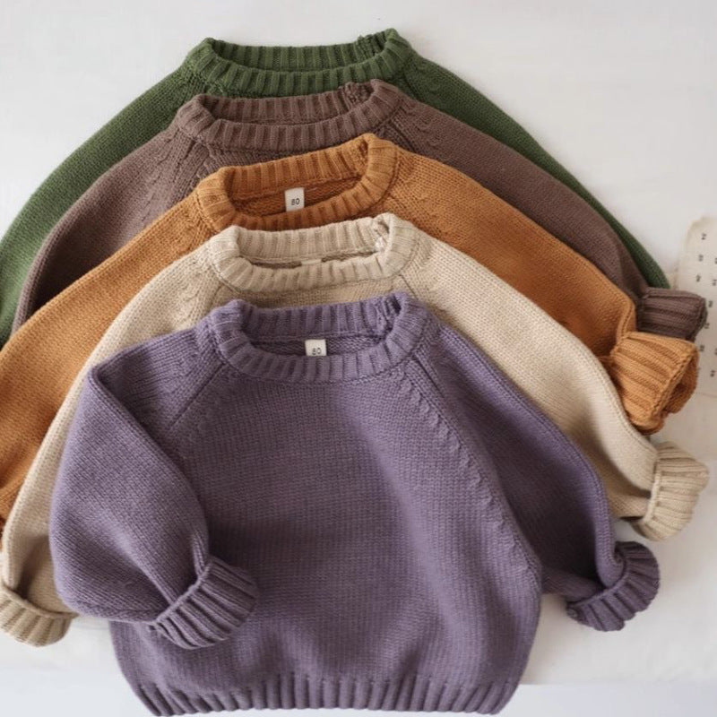 Baby Retro Pullover Knitwear Top