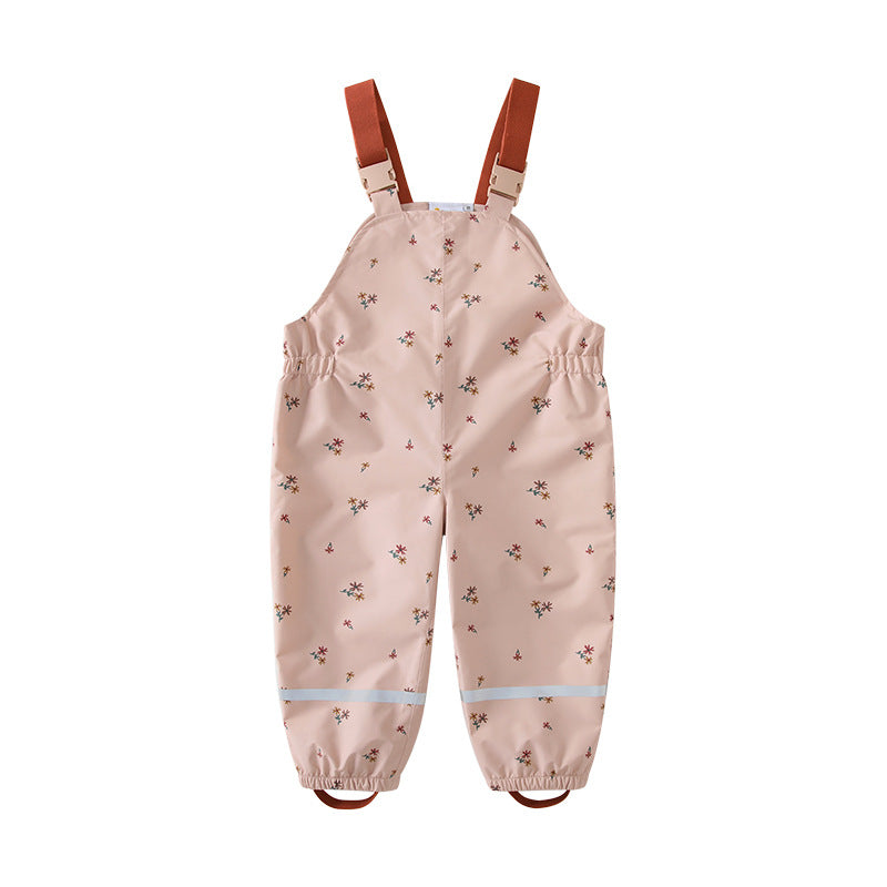 Children's Boys And Girls Outdoor Sports Suspender Trousers