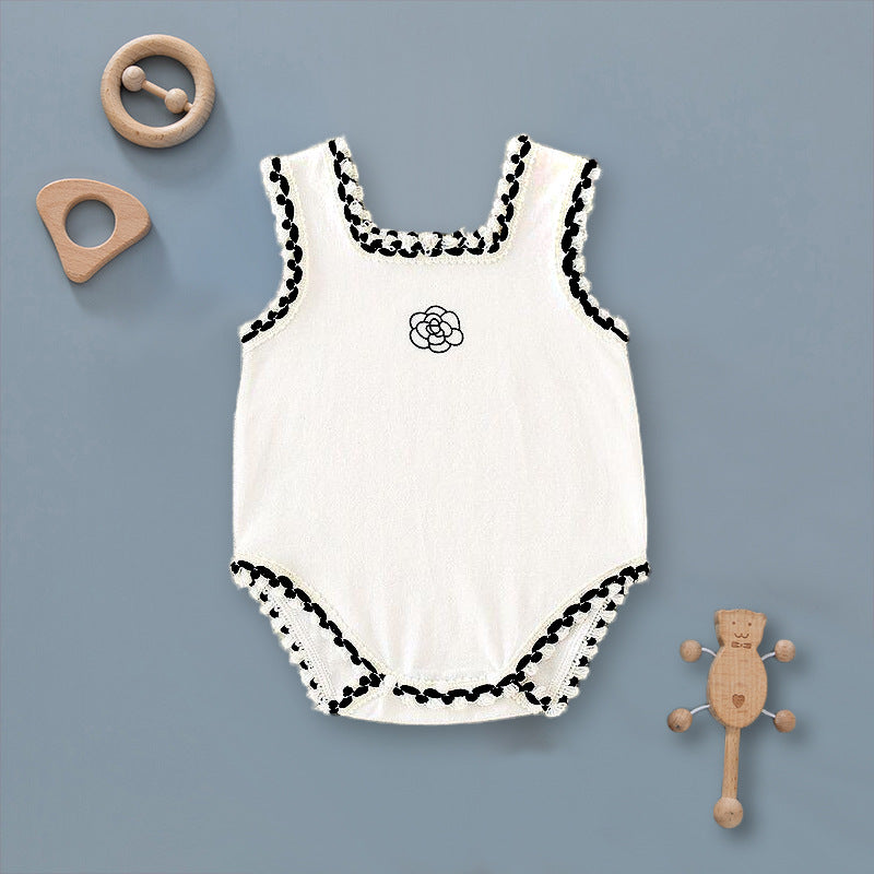 Summer Thin Men's And Women's Baby Triangle Rompers