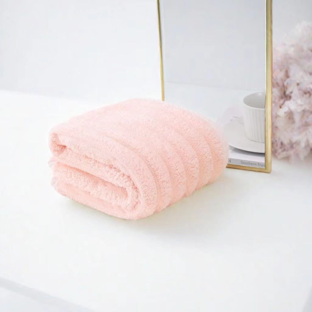 Coral Fleece Towels Suit Household Unisex Plus-sized Thick Soft Absorbent Lint-free