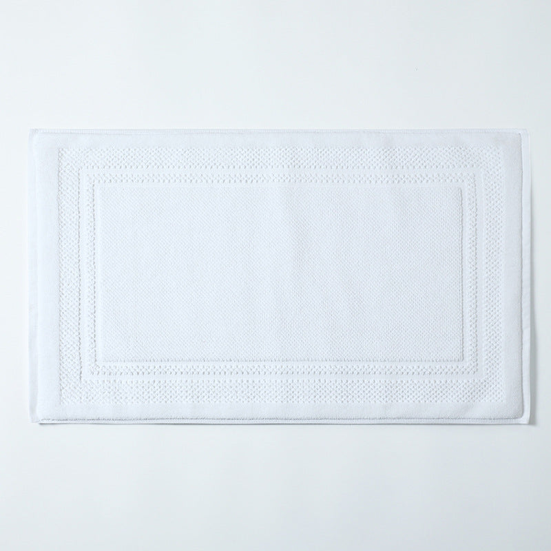 White Beauty Salon Floor Towel Flat Woven Hotel Floor Mat