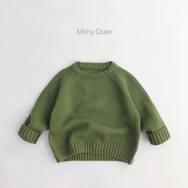 Baby Retro Pullover Knitwear Top