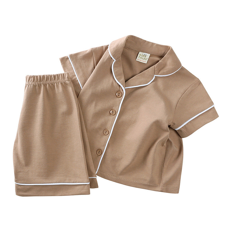 Casual Summer Children's Pure Cotton Soft Pajamas Suit