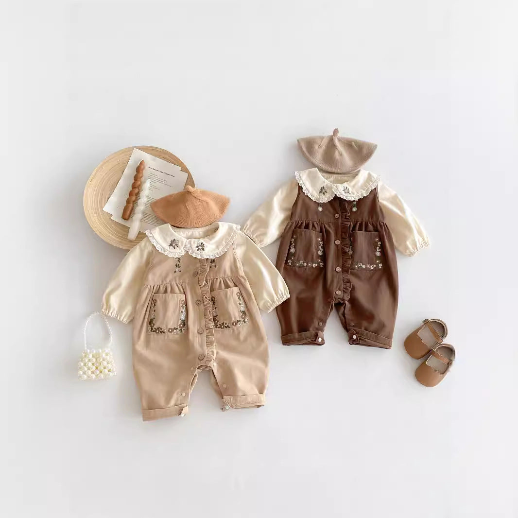 Fashion Baby Suspender Pants Suit