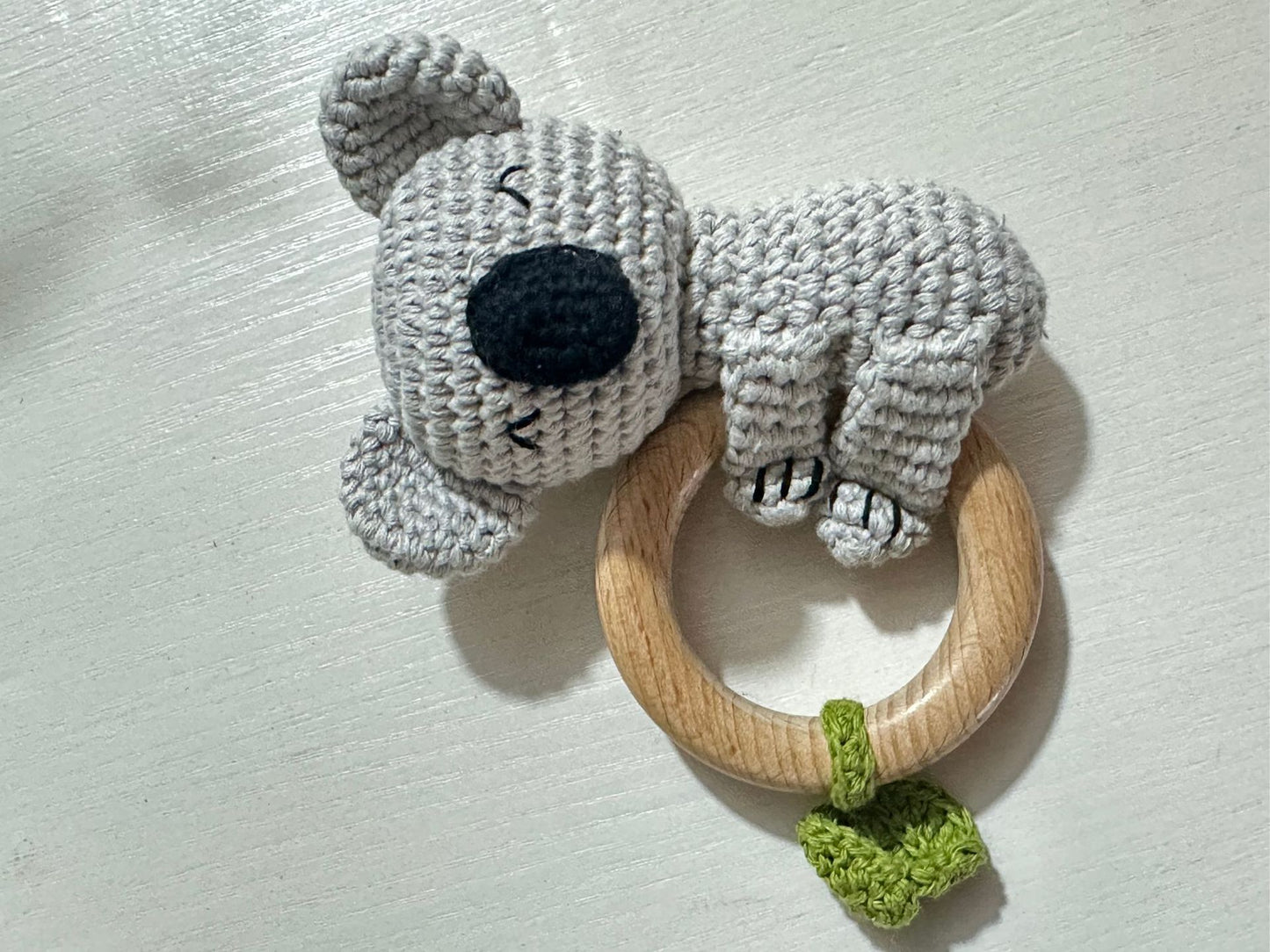 Baby Crochet Animal Rattle Knitted Cartoon Doll Baby Soothing Biteable Toy