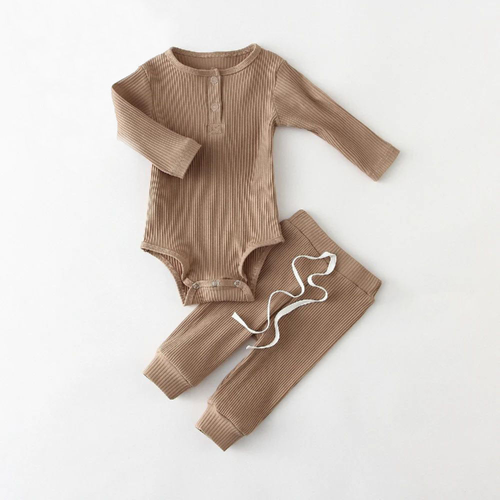 Spring Baby Corduroy Two-piece Set