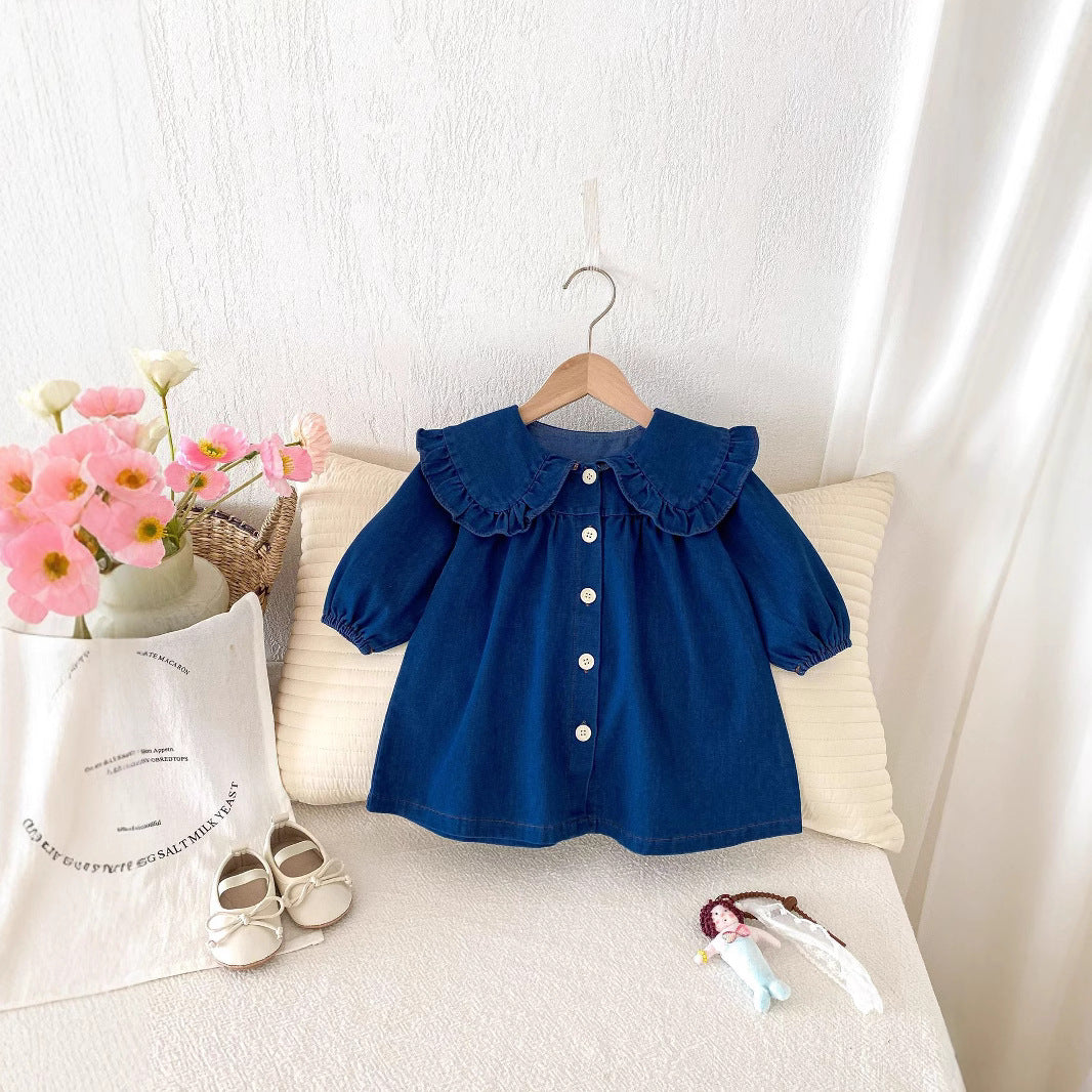 Baby Rompers Jumpsuit Lapel Two-piece Set