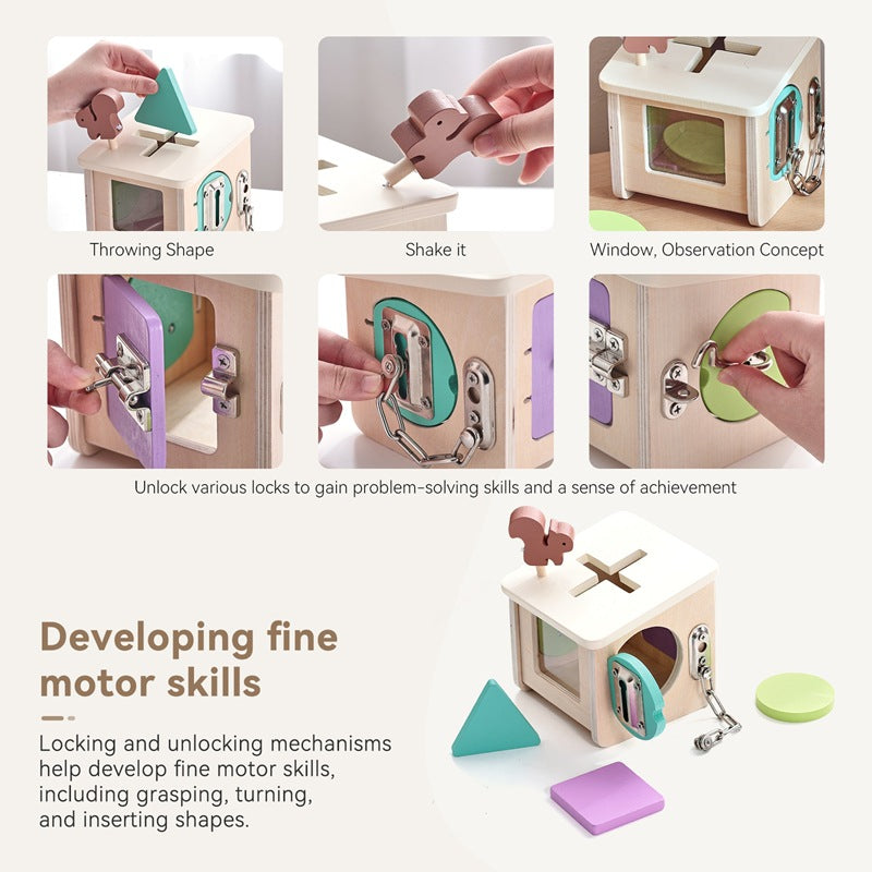 Montessori Multi-function Unlock Cabin Montessori Baby