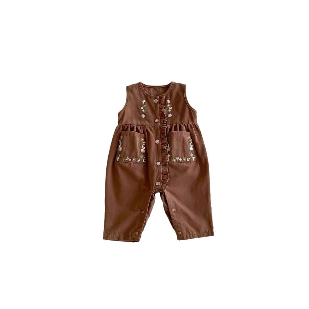 Fashion Baby Suspender Pants Suit