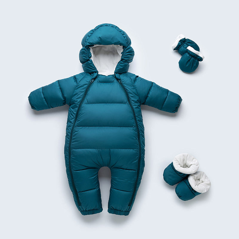 Baby Down Jacket Thickened Jumpsuit