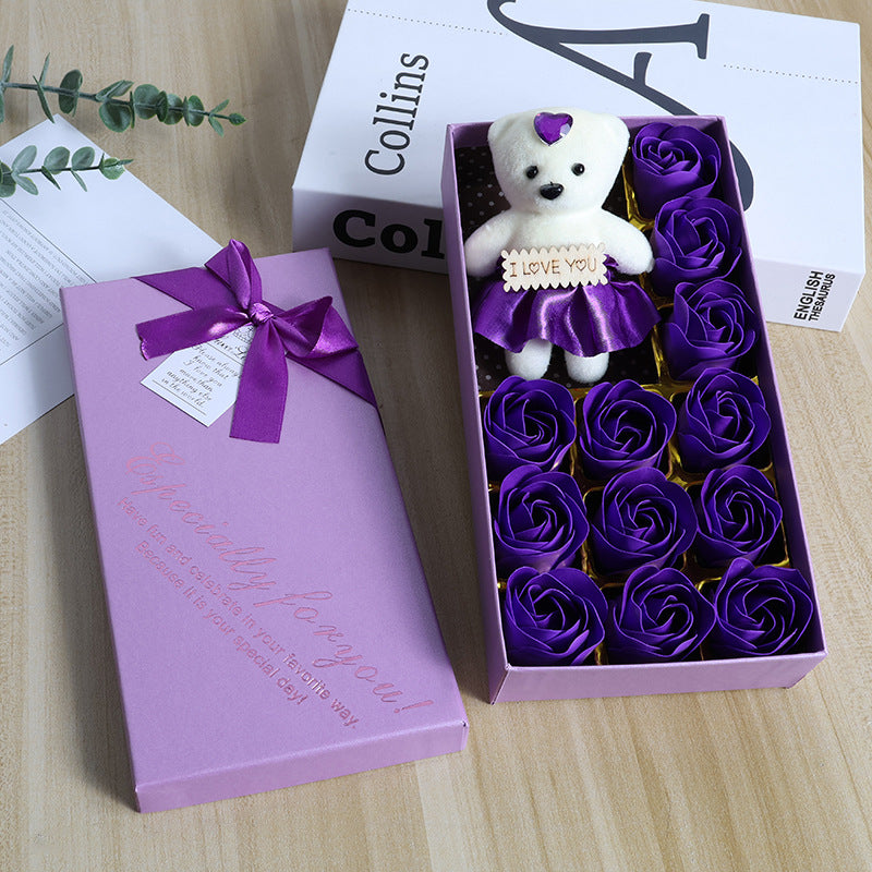 Gift Box Rose Soap Flower Festival