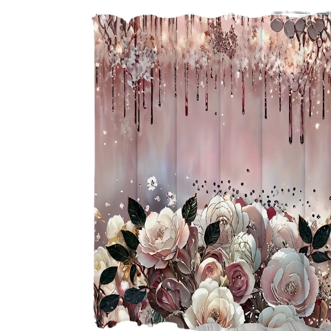 Home Creative Art Flower Shower Curtain