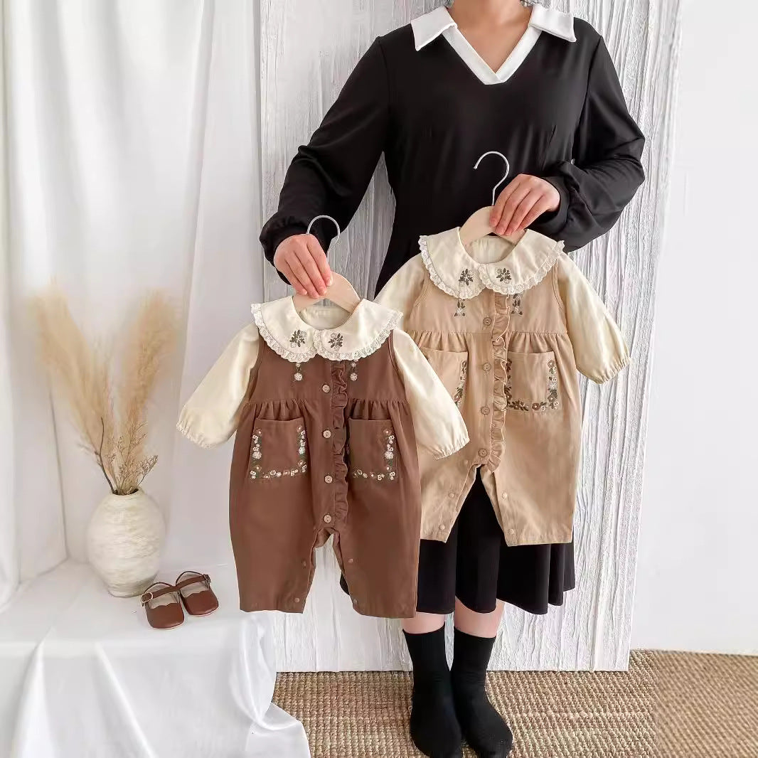 Fashion Baby Suspender Pants Suit