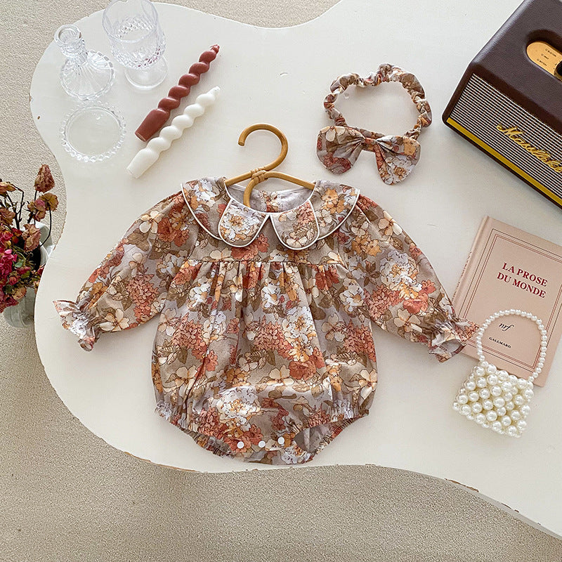 Clothes For Babies Baby Girl Doll Collar Lace Romper