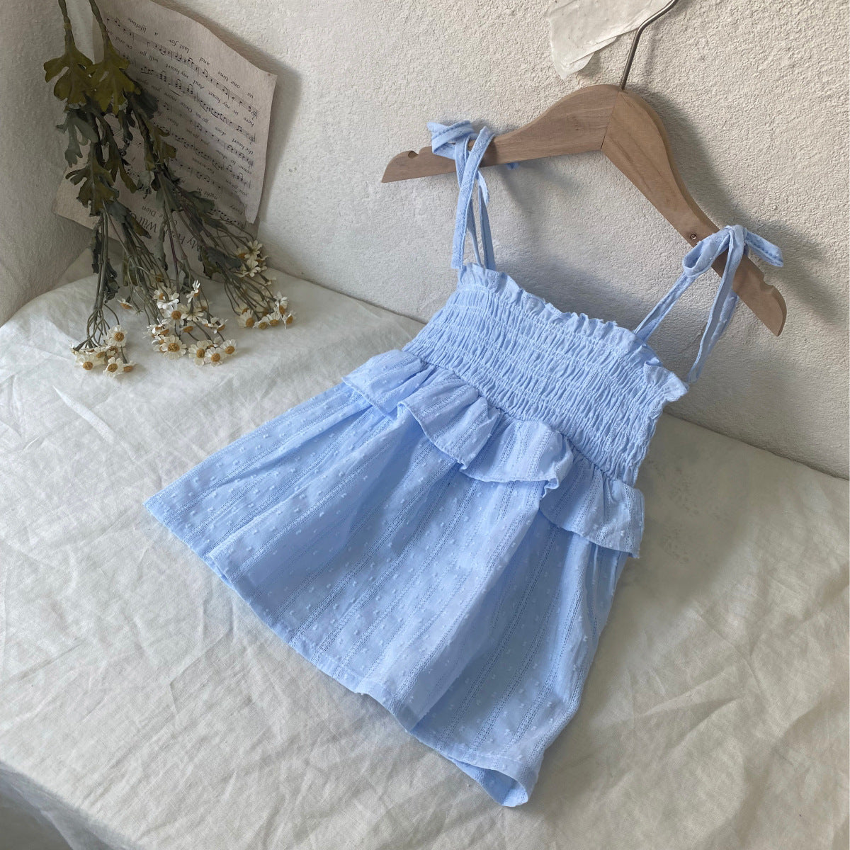 Baby Girl With Jacquard Cake Dress