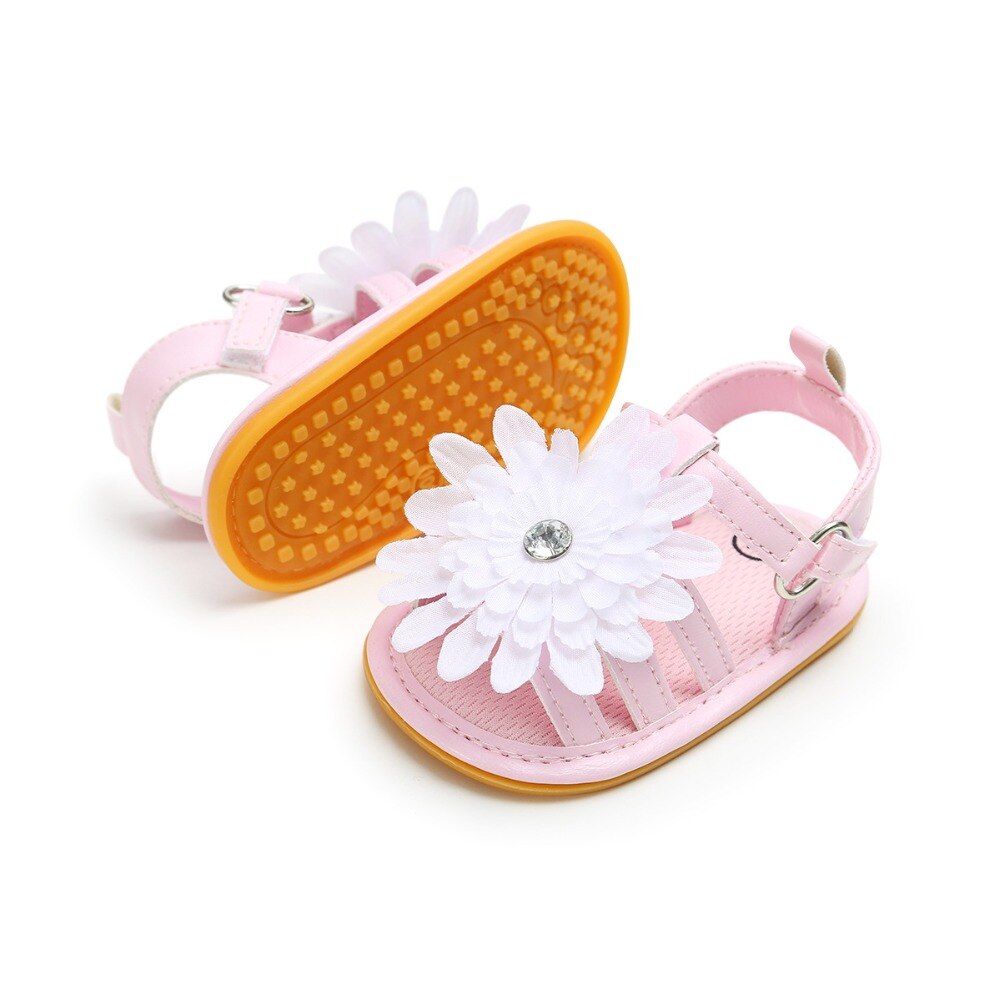 PU Baby Girl Shoes Baby Sandals flower lovely