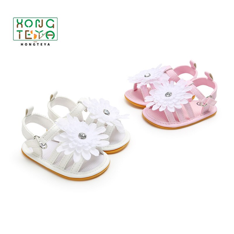 PU Baby Girl Shoes Baby Sandals flower lovely