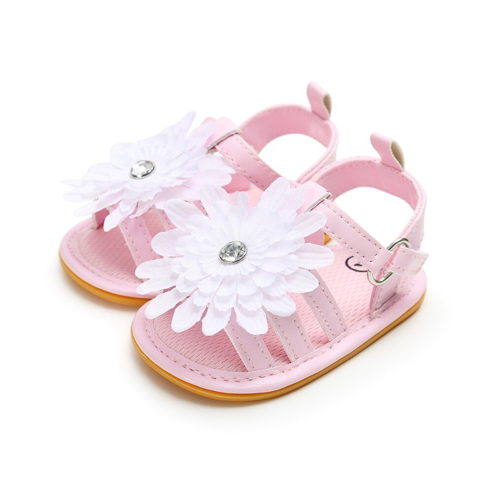 PU Baby Girl Shoes Baby Sandals flower lovely