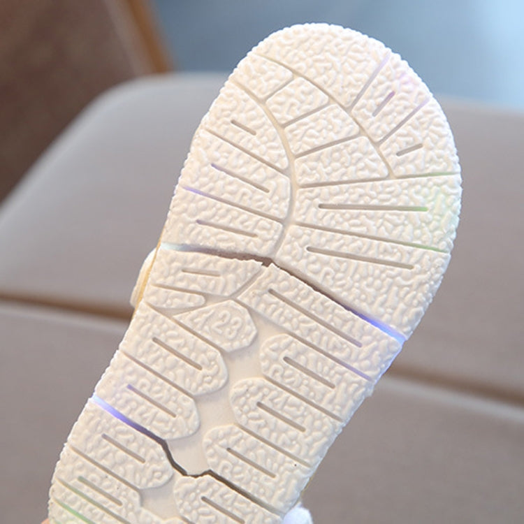 Children LED Light Up Soft Sole Breathable Beach Shoes, Size: