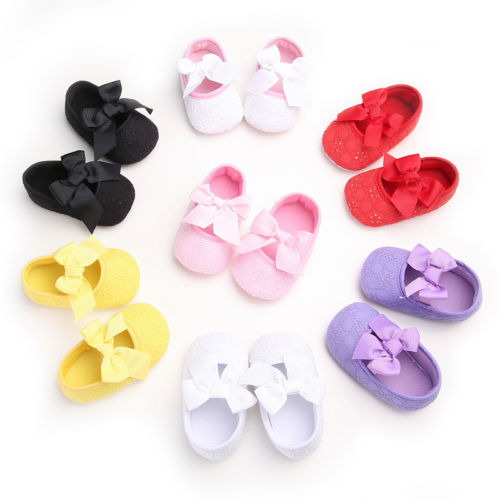 Toddler Infant Baby Girl Flower Shoes Crib Shoes