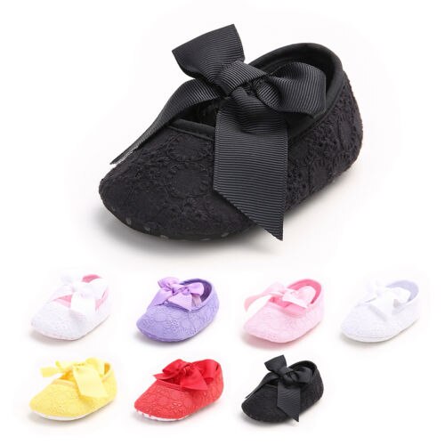 Toddler Infant Baby Girl Flower Shoes Crib Shoes