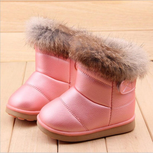 Winter Warm Plush Baby Toddler Shoes Outdoor Snow