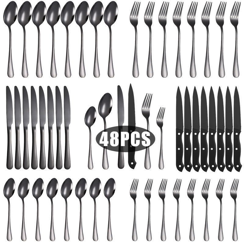 Tableware Set Stainless Steel Tableware For Combo 8 People