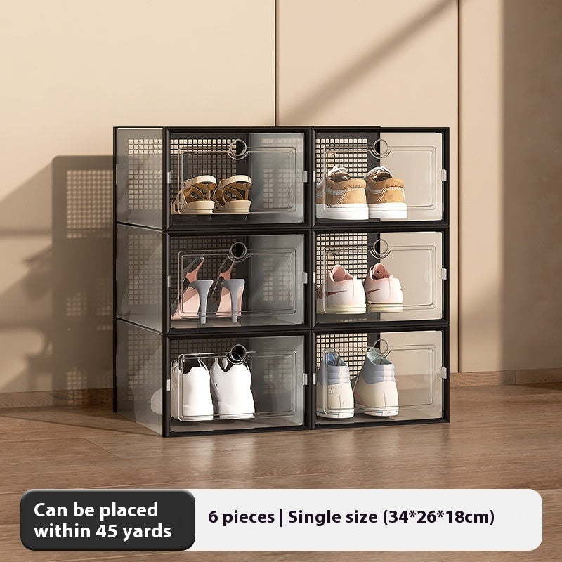 Thick Transparent Shoe Box Shoes Dust-proof And Moisture-proof Storage Cabinet