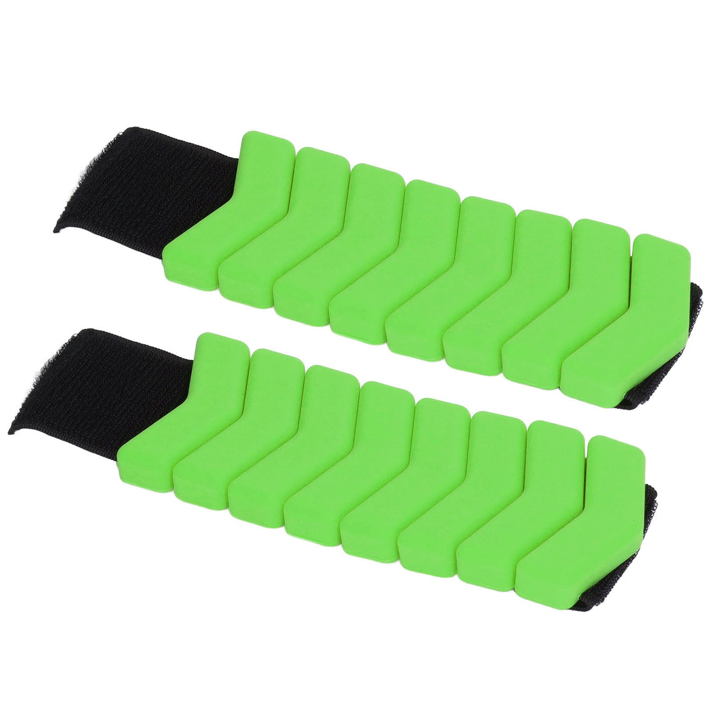 1 Pair Resin Weight Bearing Bracelet Adjustable Wrist Ankle Weights Belt for Fitness Sports Green