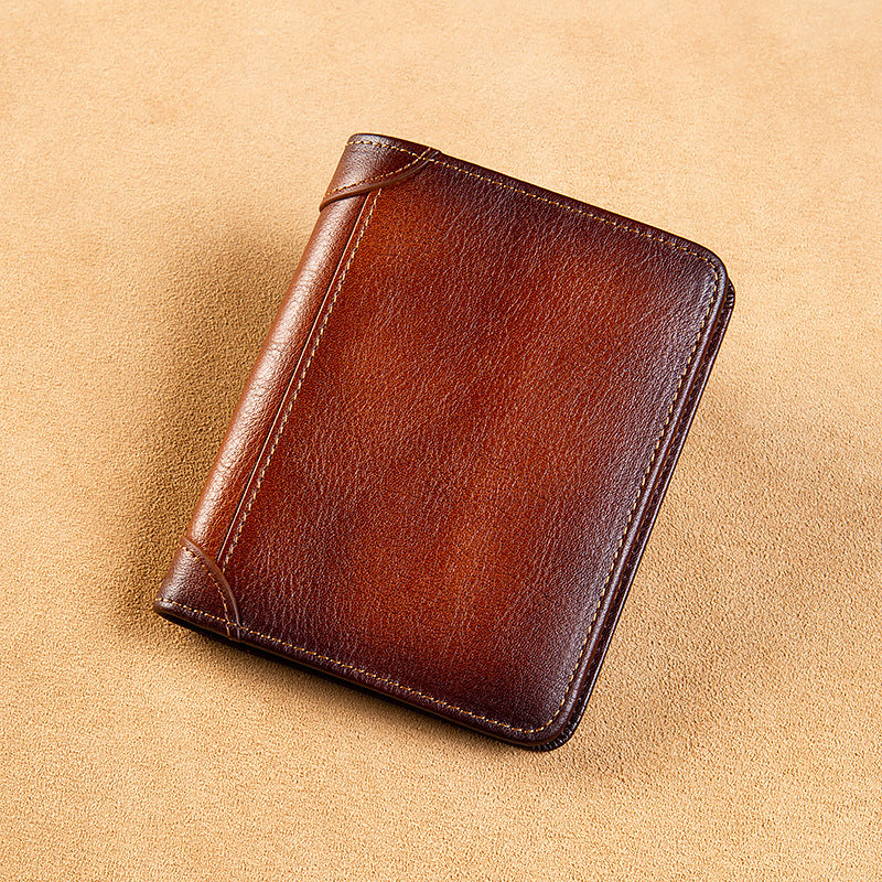 All-in-one Short Money Leather Ultra-thin Men's Wallet