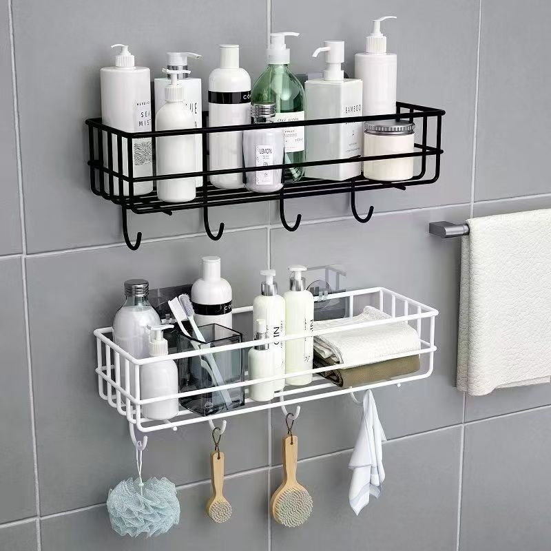 Bathroom Shower Gel Storage Rack Wall-mounted Punch-free Kitchen Storage Rack