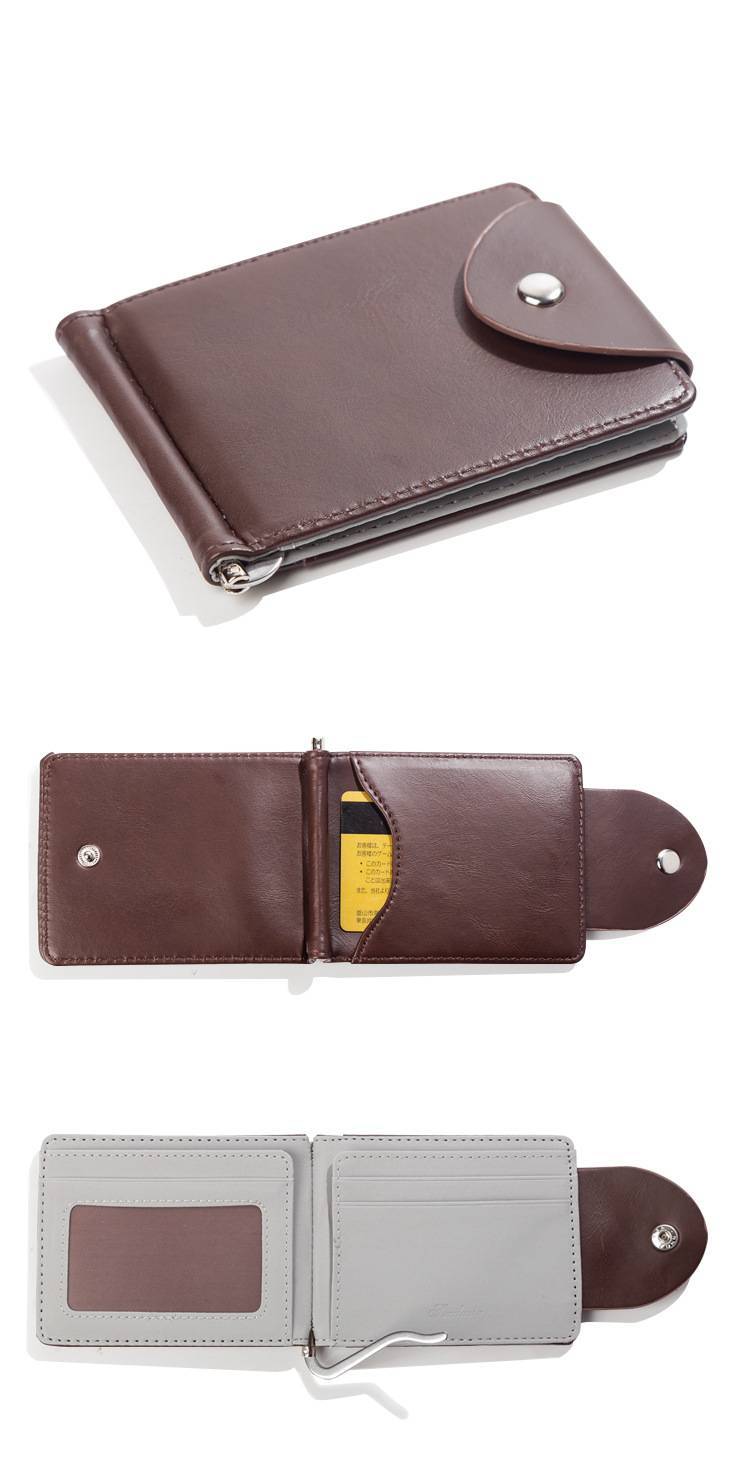 Men's Fashion PU Leather Short Wallet