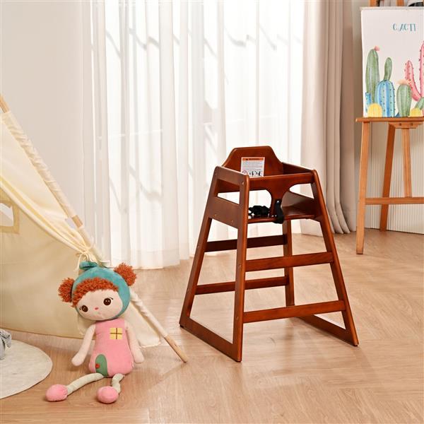 Wooden Double Solid Wood Feeding Baby Height Increasing Chair