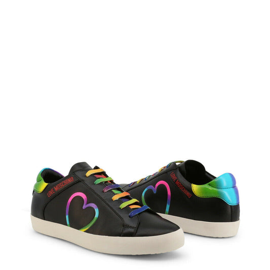 Schwarze Regenbogen-Sneaker