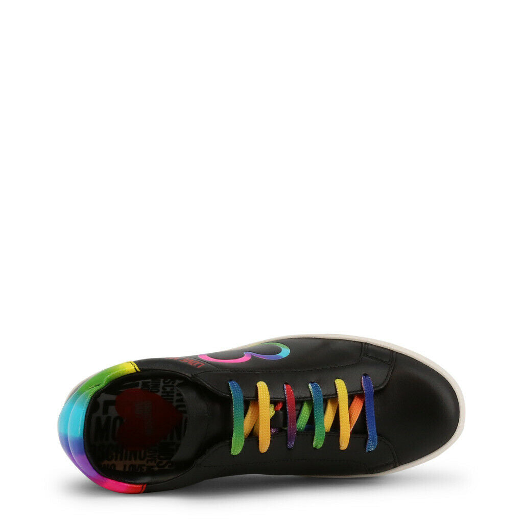 Schwarze Regenbogen-Sneaker